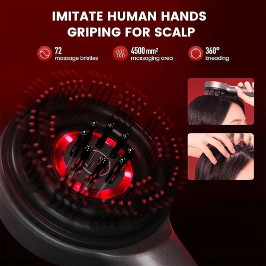 BAYT AYMAN™ Scalp Massager Brush (Red) – فرشاة تدليك فروة الرأس (حمراء)