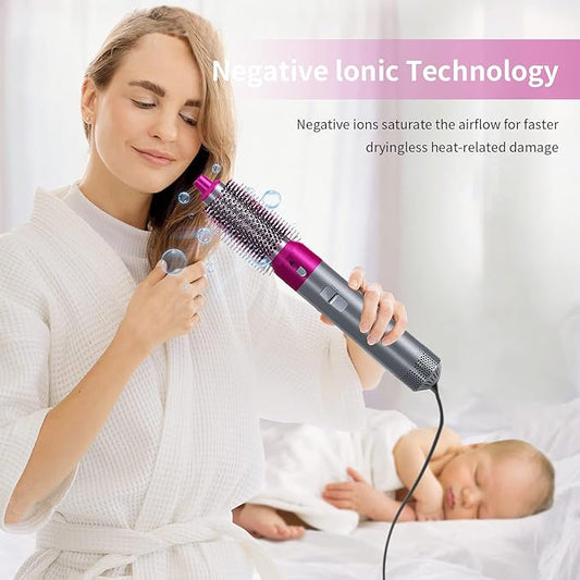 BAYT AYMAN™ Hot Hair Brush 5 in 1 – فرشاة الشعر الساخنة 5 في 1
